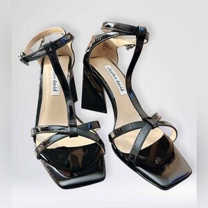 NEW Charles David Women's Tucker Heeled Sandal Black    Size 8